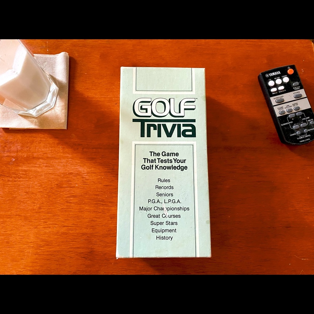 Vintage 1984 Golf Trivia game ⛳️🏌️‍♂️🏌️‍♀️